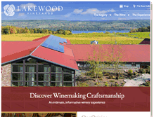 Tablet Screenshot of lakewoodvineyards.com